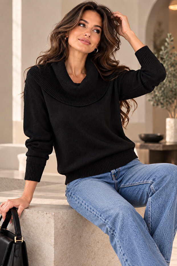 New Season Women's Persus Light Sharpened Degaje Collar Knitted Blazer