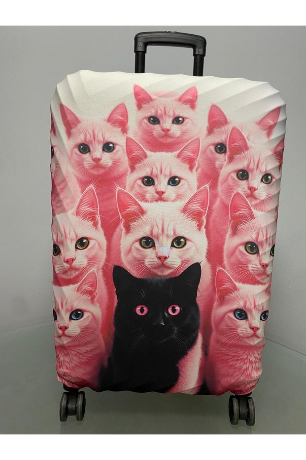 Suitcase Cover - Black Cat