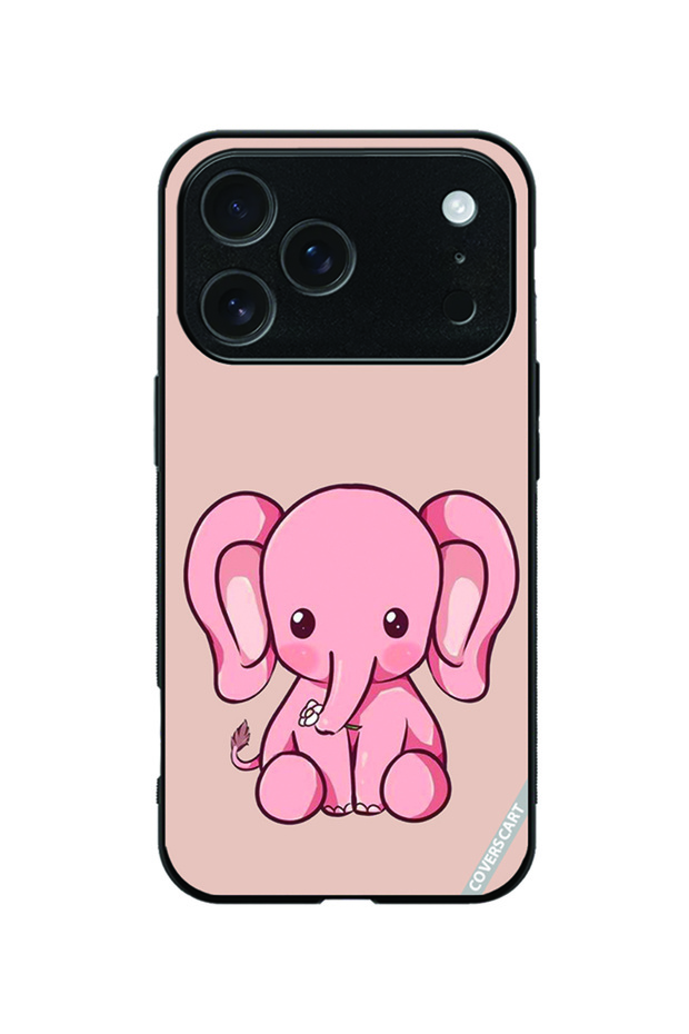 Protective Case Cover for Apple iPhone 18 Pro Baby Elephant Design Pink