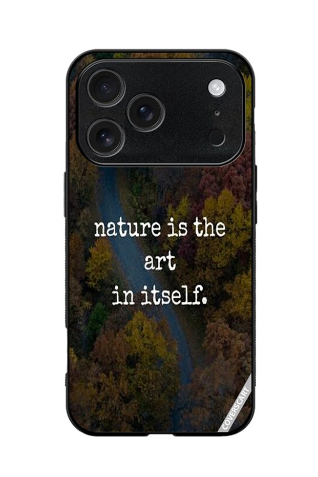 Protective Case Cover for Apple iPhone 18 Pro Max Nature Quote Design Multicolor