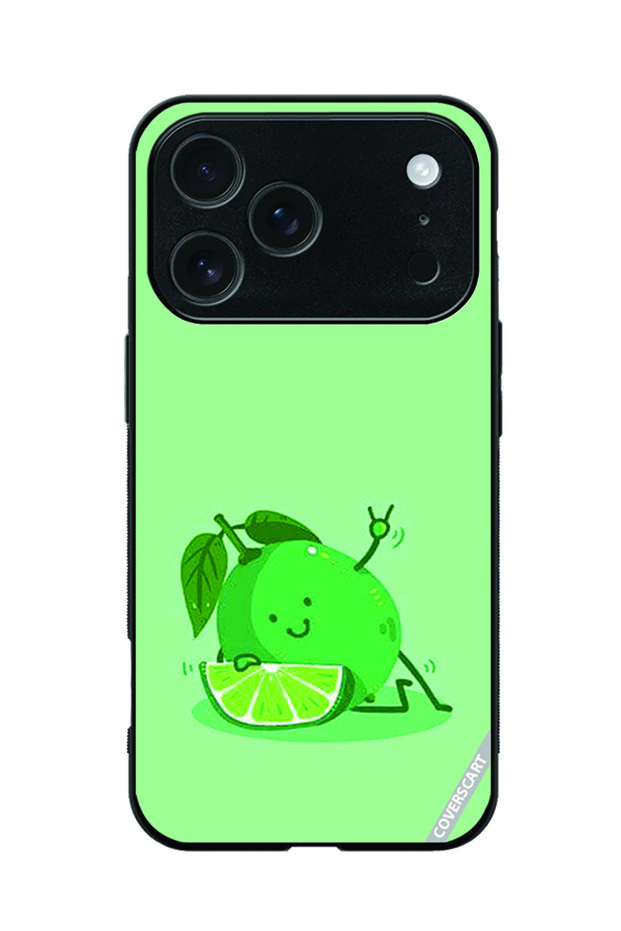 Protective Case Cover for Apple iPhone 18 Pro Max Lime Design Green