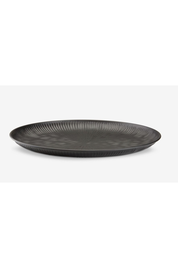 Decorative Tray Samurai 39Xh2Cm Black