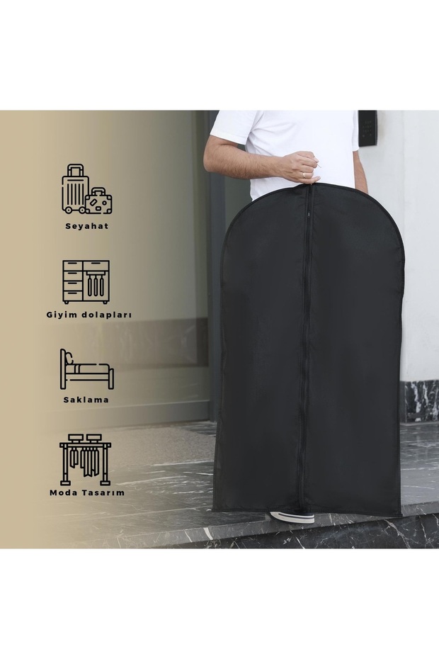 Zippered Storage Bag for Gamboç Clothing, Suits, Evening Dresses and Wedding Dresses (Size-Color Options Available)