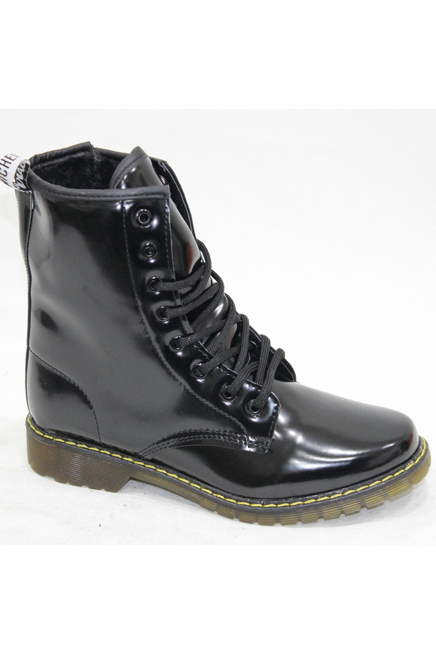 Cross Cr-3110 Black Patent Leather Boots