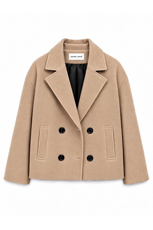 Short Hair Coat - Camel - Sevde Ugur
