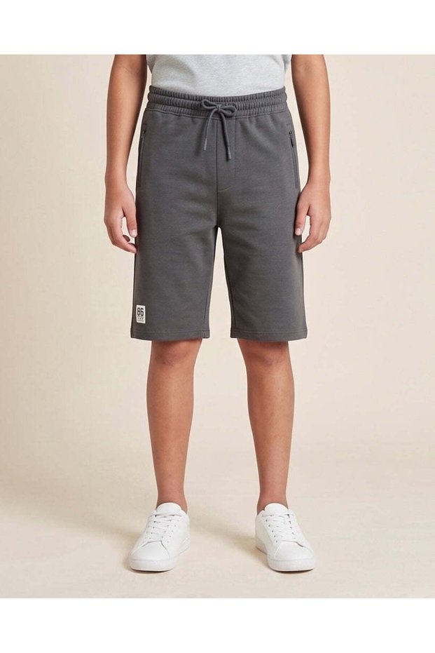 Senior Boy Charcoal Knit Shorts