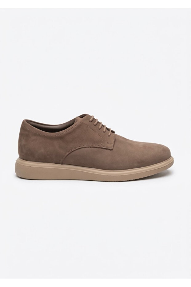 Genuine Nubuck Leather Mink Casual Men's Shoes - 226815