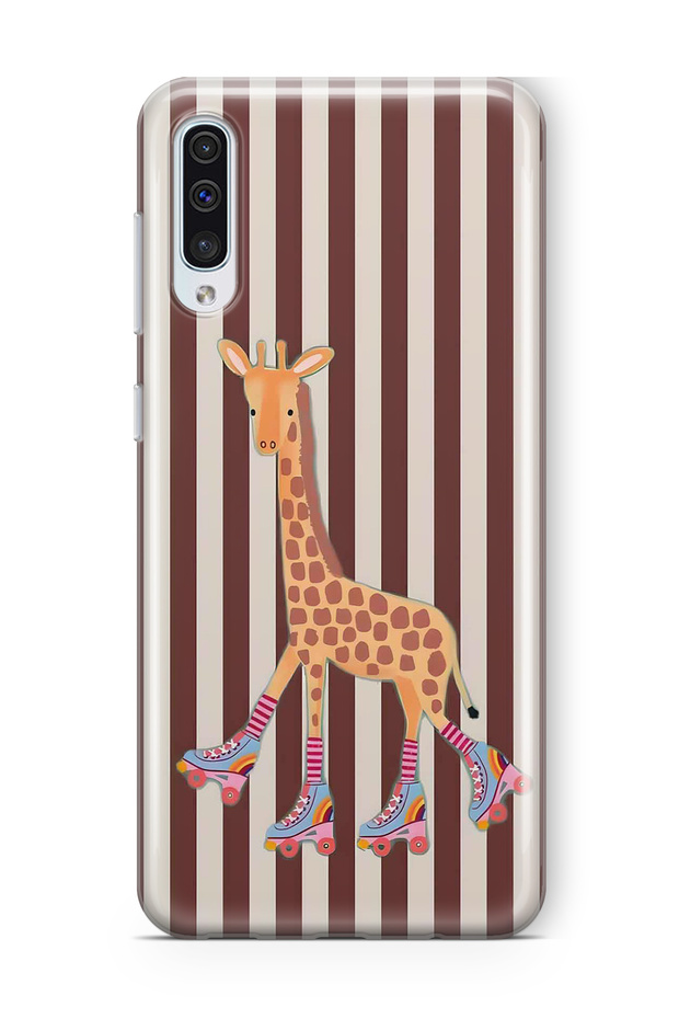 Cute Giraffe Pattern Transparent Phone Case Compatible with Samsung Galaxy A50 / A30S