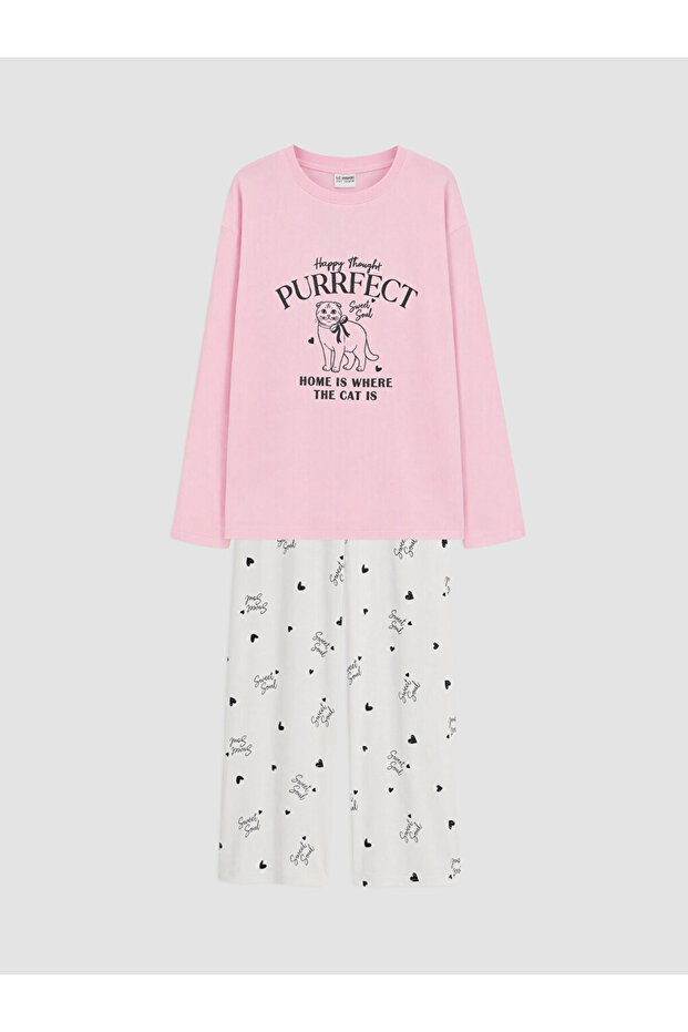Quality Pieces from Çelebi Store Printed Girls' Pajama Set