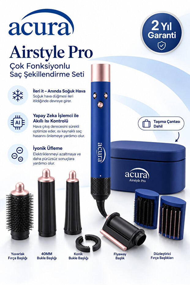 Ac-96 Airstyle Pro 7in1 Professional Hair Styling Set