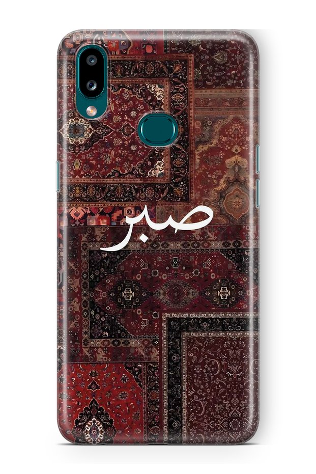 Samsung Galaxy A10S Compatible Vintage Carpet Pattern Transparent Phone Case
