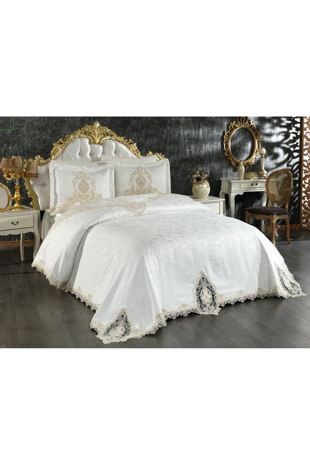 Dream Guipure Bedspread 3 Pieces (Cream)
