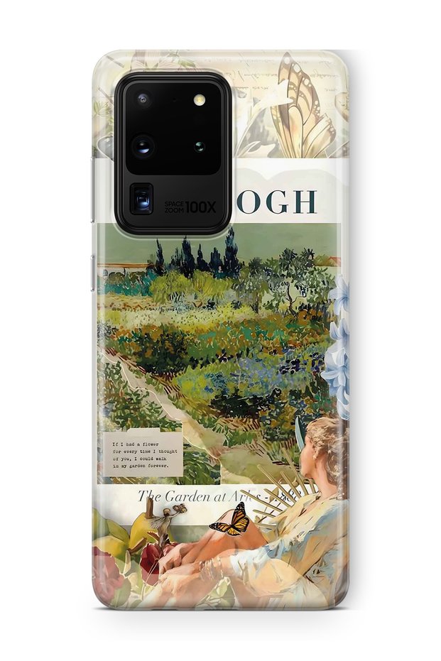 Samsung Galaxy S20 Ultra Compatible Van Gogh Art Patterned Transparent Phone Case
