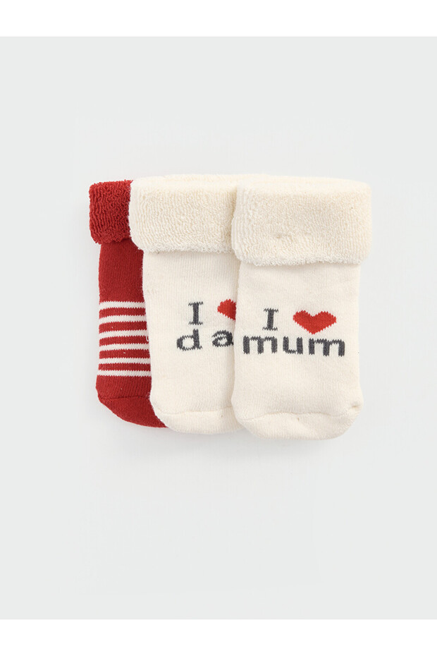 Esvab • Modern & Distinctive Printed Baby Girl Socks 3-Piece Set