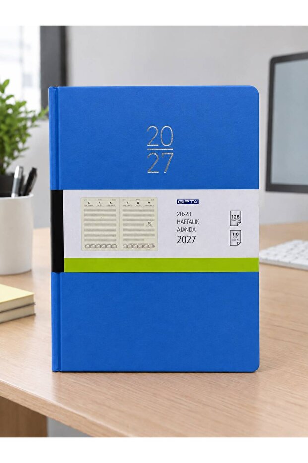 2027 20X28 Weekly Agenda Hard Cover Agenda with Thread Stitching 122-Eck