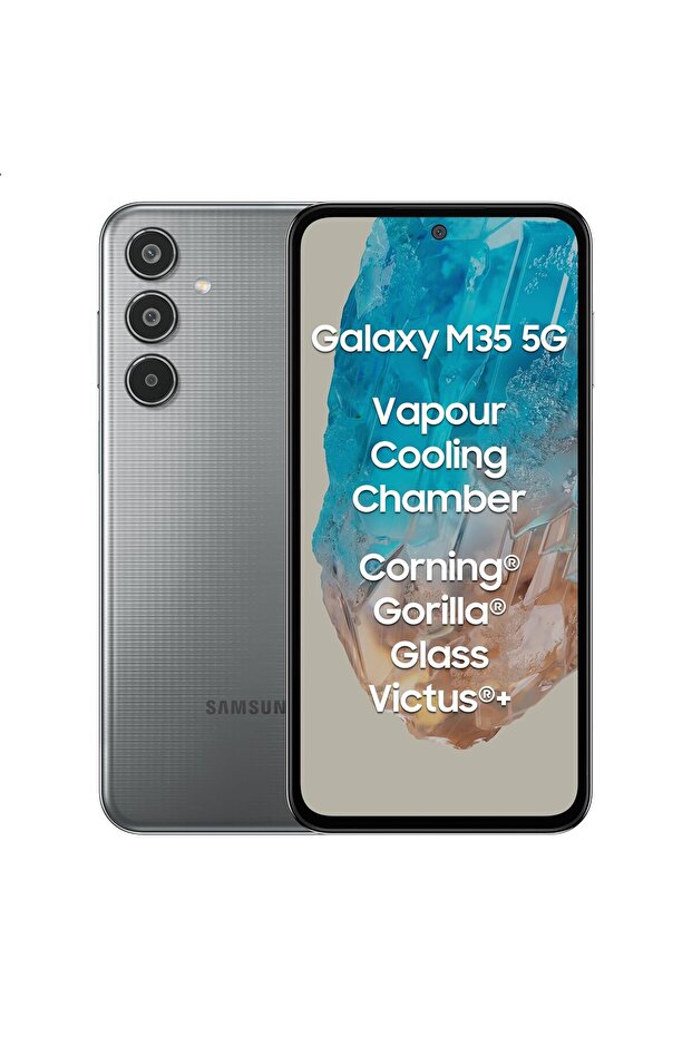 Galaxy M35 5G (Thunder Grey,6GB RAM,128GB Storage)| Corning Gorilla Glass Victus+| AnTuTu Score 595K+| Vapour Cooling Chamber| 6000mAh Battery| 120Hz Super AMOLED Display| AI| Without Charger