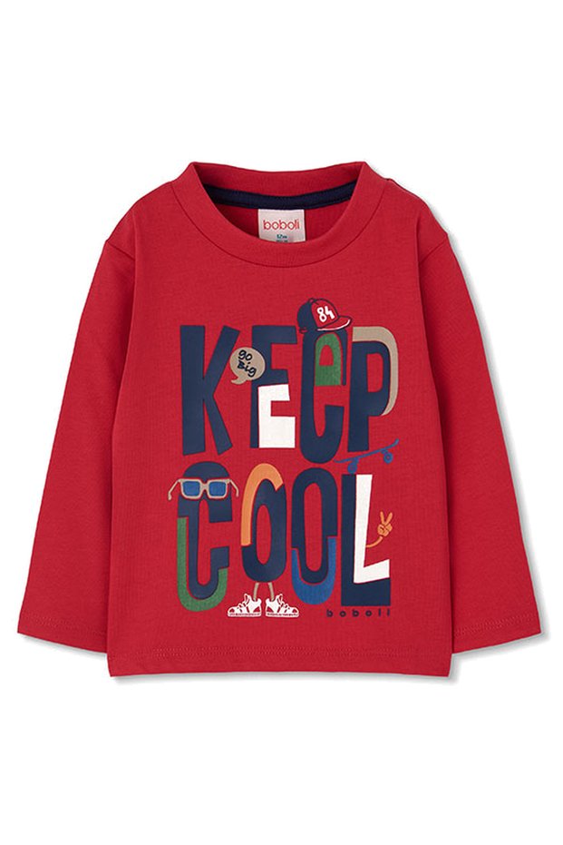 Cool Patterned Tshirt 2 Years-6 Years Orange