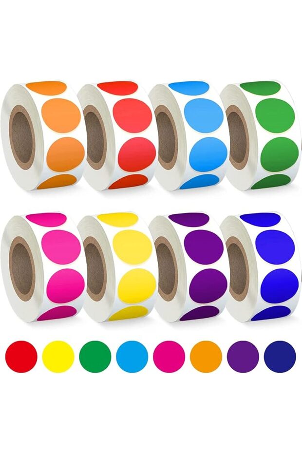 4000 Pieces Round Color Coding Circle Dot Labels