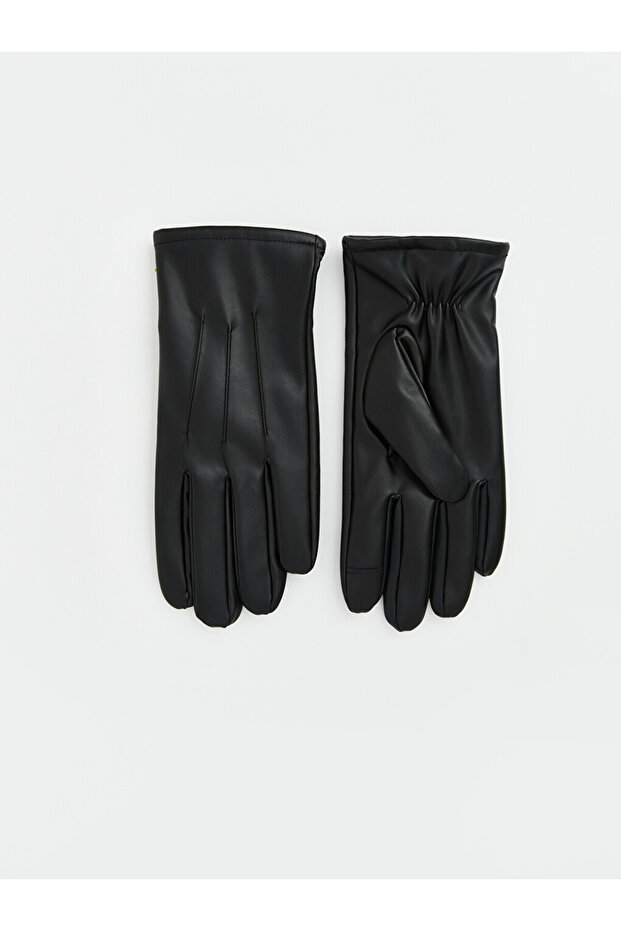 Rmz Gi̇yi̇m Farkiyla Leather Look Men's Gloves