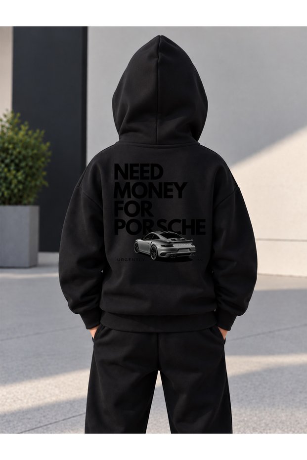 Sweatshirt (Hooded) Boys' 3 Thread Raster Printed Winter Hoodie