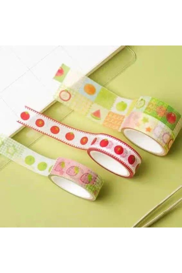 Y09-3 Pieces of Fruit Washi Tape