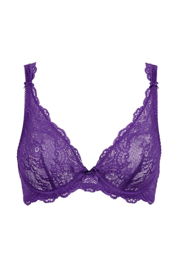 Danse Des Sens Bügel-Triangel Bh, Lace and Satin Detailed Triangle Bra