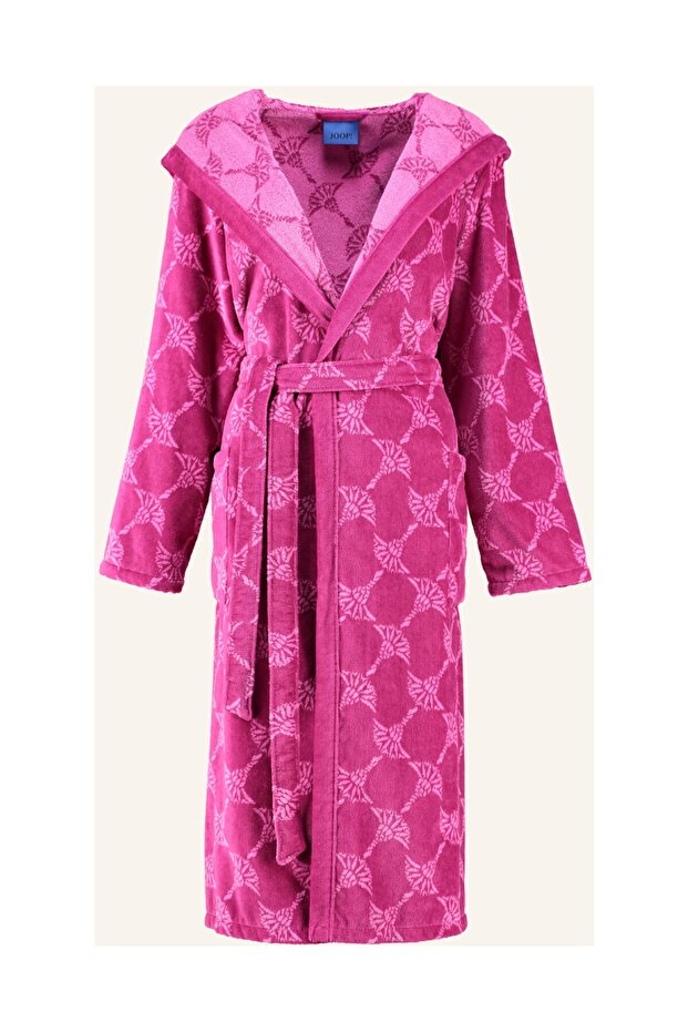 Women's Bathrobe, Soft Velour Fabric and Special Cornflower Pattern