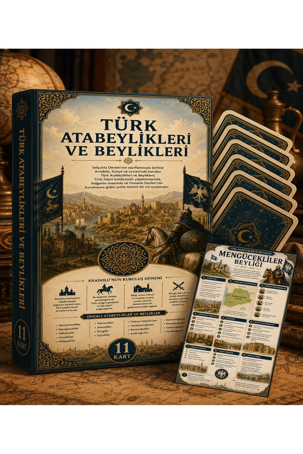 Turkish Sultanates Themed Card Set (10X15 cm 11 Pieces)