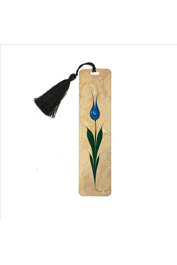 Marbling Printed Bookmark 5X19 Bookmark-95