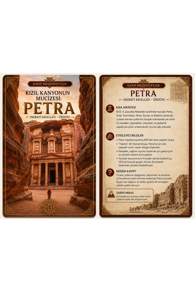 Lost Civilizations Themed Card Set (10X15 cm 32 Pieces Double-Sided)