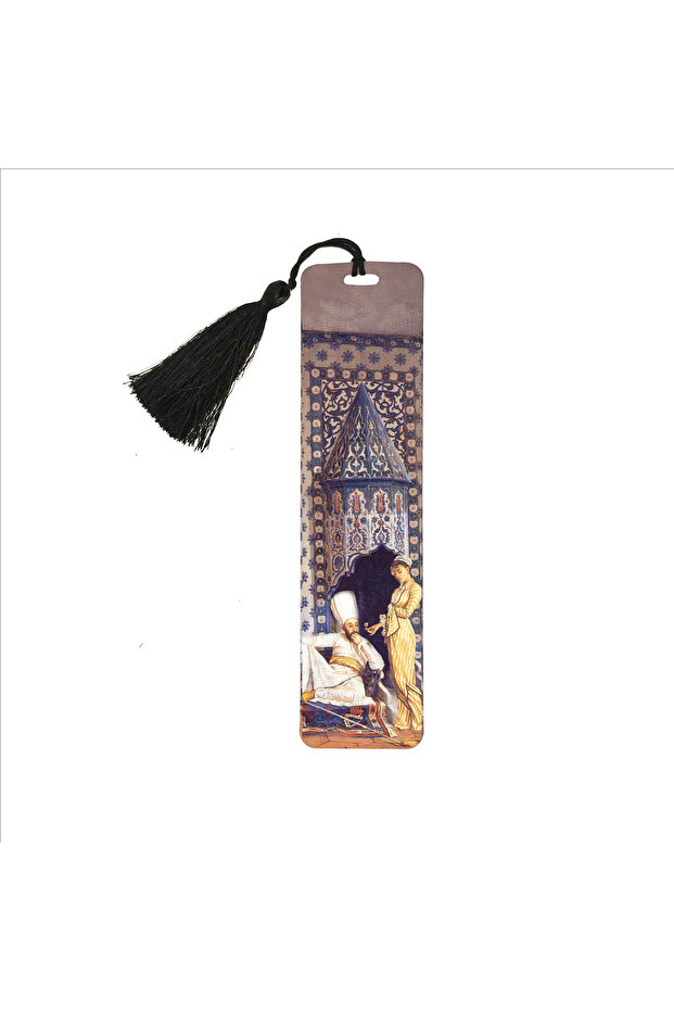 Osman Hamdi Bey - Coffee Shop Table Printed Bookmark 5X19 Ag-Ko1B