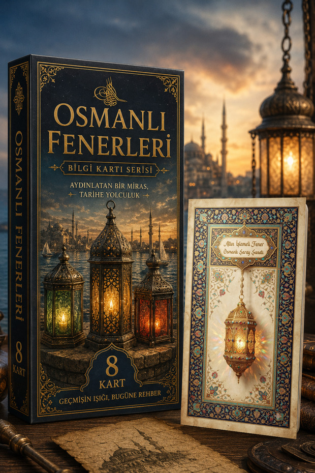 Ottoman Lanterns Themed Card Set (10X15 cm 11 Pieces)