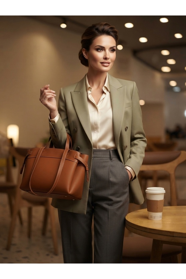 Hand and Shoulder Bag with Puppy