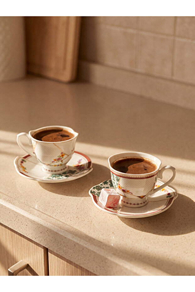 Esvab • Modern & Distinctive Printed 2-Person Porcelain Coffee Cup Set