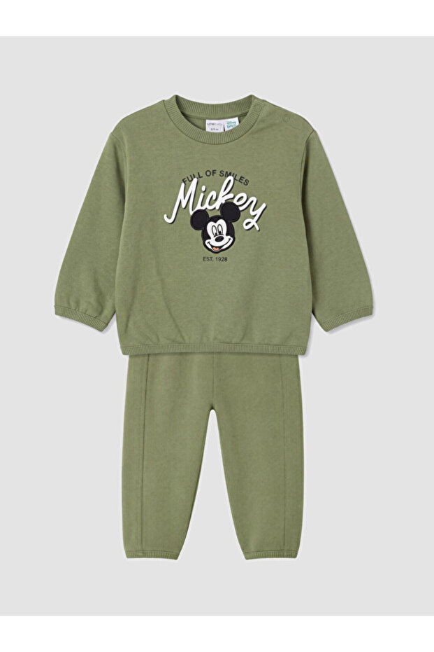 Esvab • Modern & Distinctive Mickey Mouse Printed Baby Boy Sweatshirt and Sweatpants