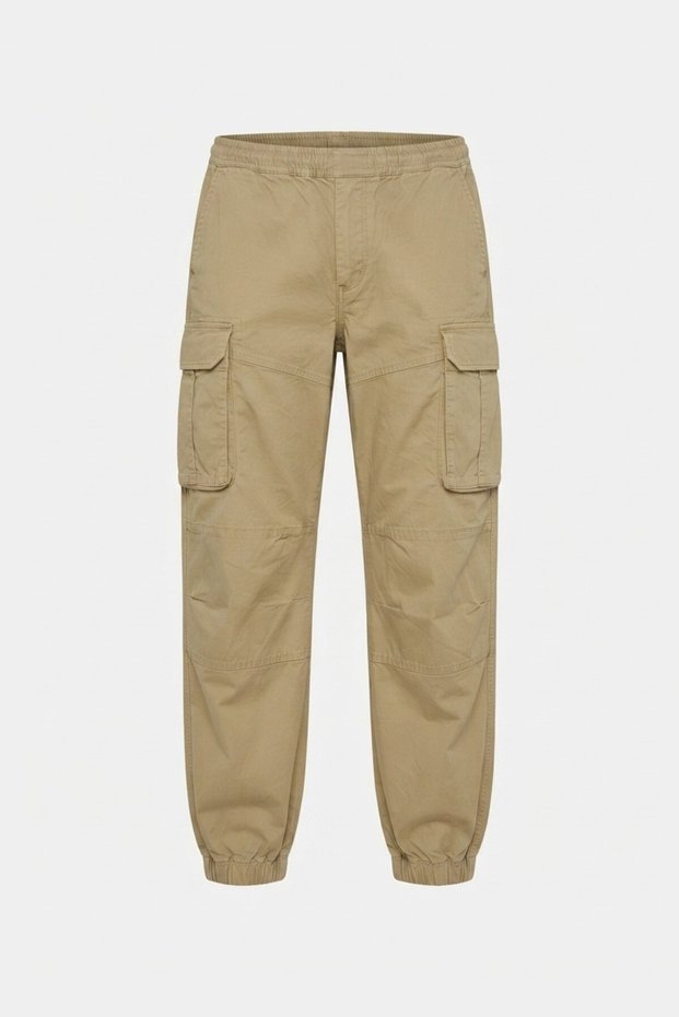 Men's Cargo Joggers - Light Brown
