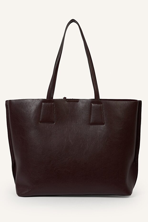 Lace Detailed Leather Look Women's Shoulder Bag H7220Axns