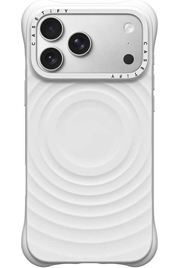 iPhone 18 Pro Max The Ripple Case | MagSafe Compatible, 6.6-Ft Drop Protection, Premium Soft-Touch Silicone, Anti-Static Coating, Raised Screen & Camera Edges, Slim Grip - White