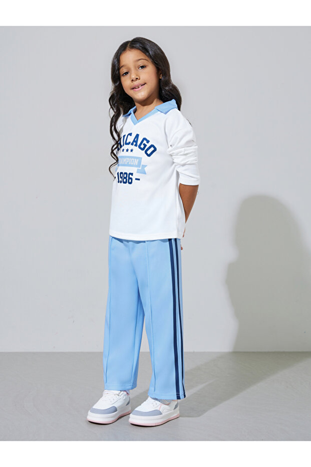 Girls Graphic Long Sleeve T-Shirt and Joggers Set