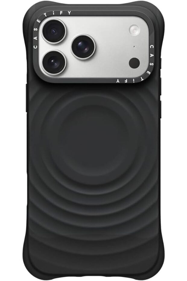 iPhone 18 Pro Max The Ripple Case | MagSafe Compatible, 6.6-Ft Drop Protection, Premium Soft-Touch Silicone, Anti-Static Coating, Raised Screen & Camera Edges, Slim Grip - Black