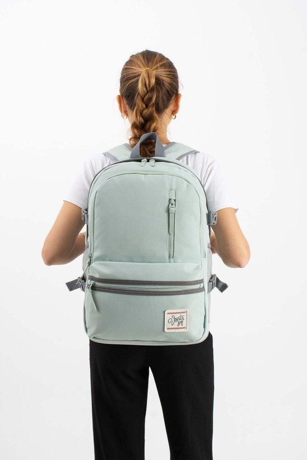 Unisex, Ultra Light, Multi-Pocket, Backpack Mint Green Model: (Vnt-3C)