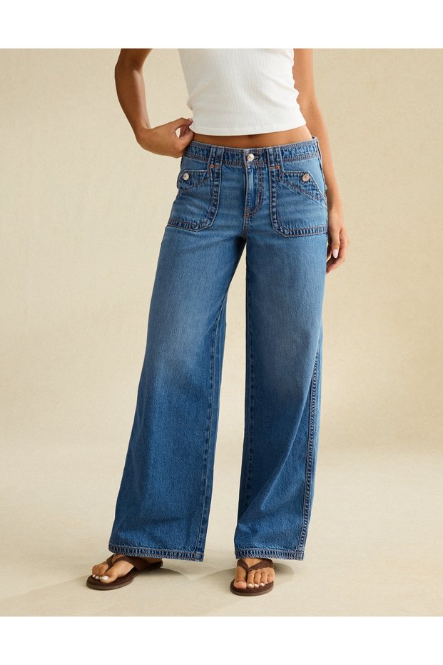 AE Low-Rise Baggy Ultra-Wide Leg Jean