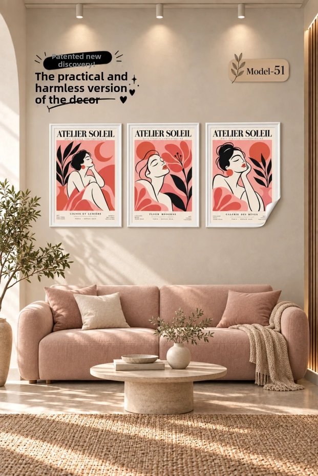 Static Cling Table - Poster Modern (Model- 51)