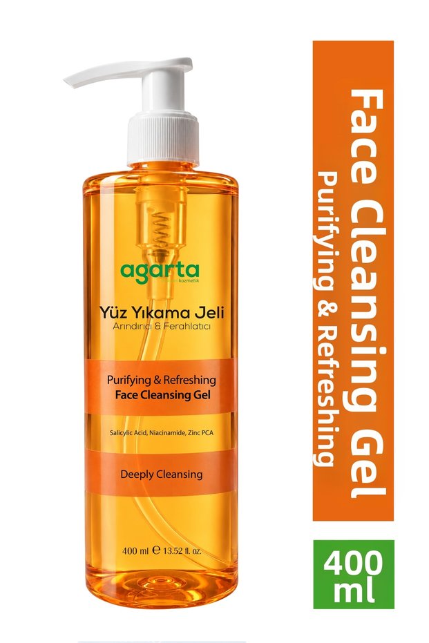 Natural Purifying and Refreshing Face Washing Gel - 400 ml - Suitable for All Skin Types