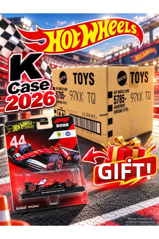 2026 K Case 72-Piece Unopened Single Tape Closed Box Set-1 (F1 - Scuderia Ferrari with Gift)