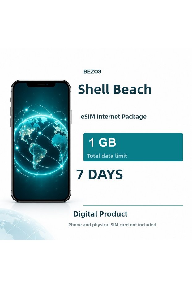باقة الإنترنت eSIM على شاطئ إيفريست 1 جيجابايت لمدة 7 أيام