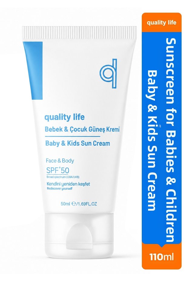 Baby Sunscreen - Sun Protection Cream for Children - 50+ Spf 50 ml - Very High Protection Uva Uvb