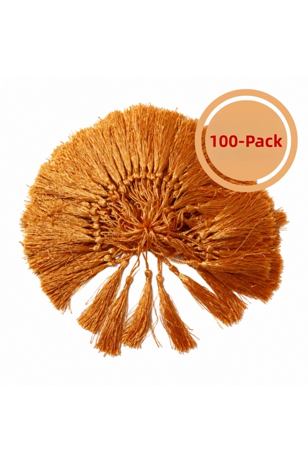 Rope Tassel Orange 100 Pack Prayer Beads Bookmark Kep Accessory Decoration Design Ornament