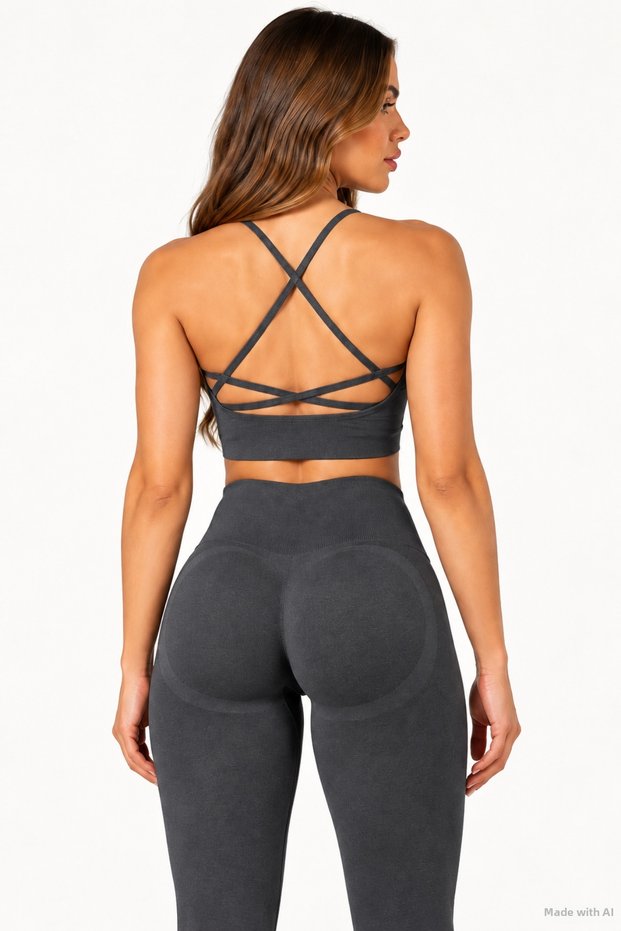 Linecontour Drawstring High Waist Seamless Push up Sport Women's Leggings - Hip Shaping Contour Detail (Not a Set)