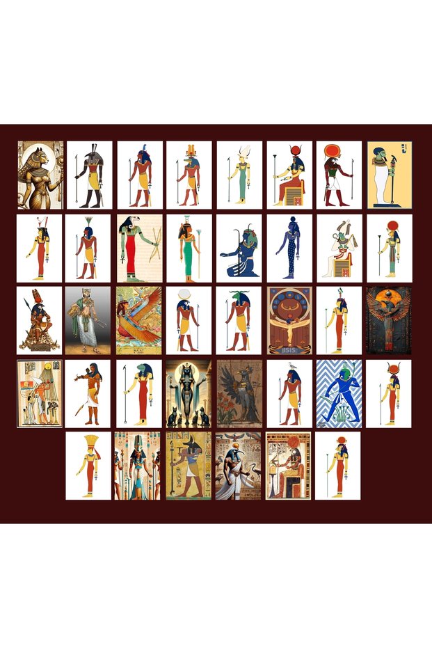 Egypt Themed Postcard Set (10X15 cm 38 Pieces)